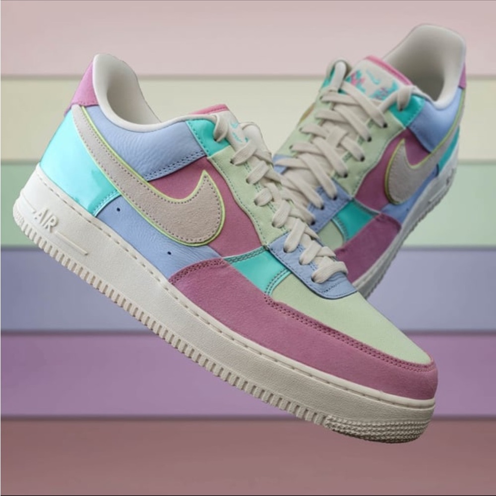 Nike Air Force 1 low Easter (Spring Patchwork) 2018 *Rare*